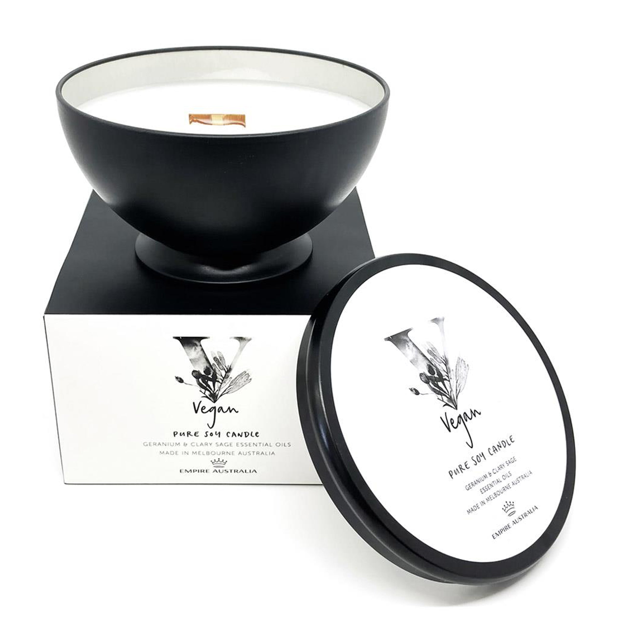 Geranium & Clary Sage Pure Soy Candle 天竺葵快樂鼠尾草香氛蠟燭 280g